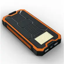 Liitokala Portable source ultra thin 12000mAh large capacity solar mobile power mobile phone digital universal charging