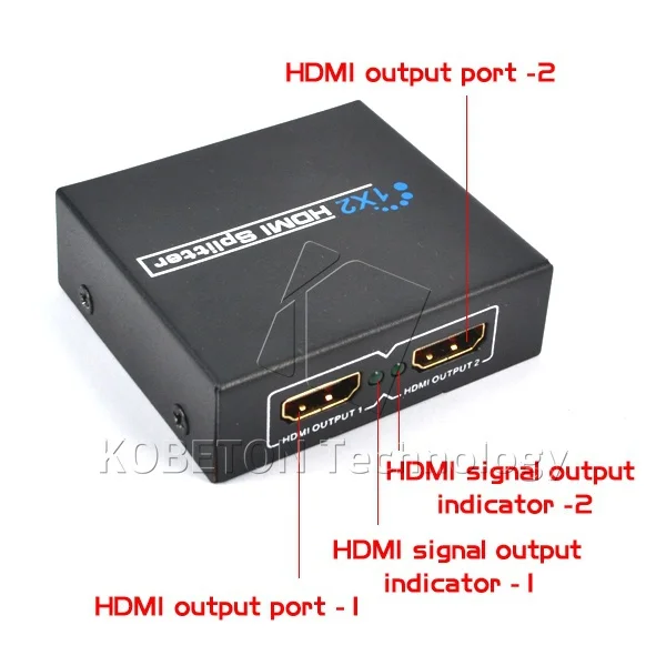 Kebidu 1-2 порта Переключатель HDMI+ DC 5 В 1A адаптер или USB кабель питания для 1080 P 3D HDTV HDCP HD аудио видео