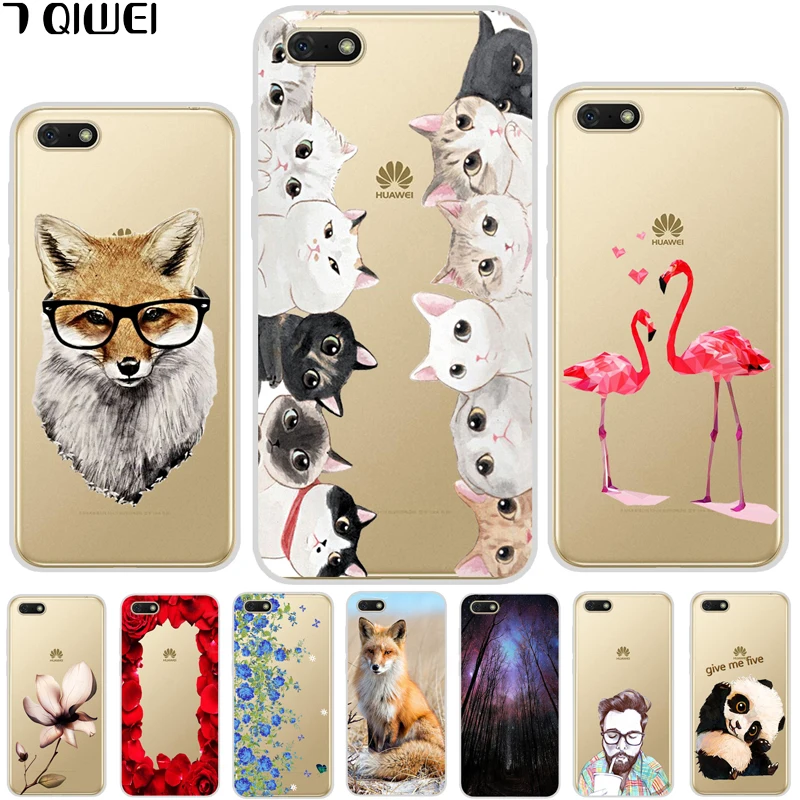 

For Huawei Y5 Prime 2018 Case Soft Clear TPU Back Cover For Huawei Y5 2018 DRA-L01 DRA-L21 Y 5 Y5Lite 2018 Case DRA-LX5 5.45''