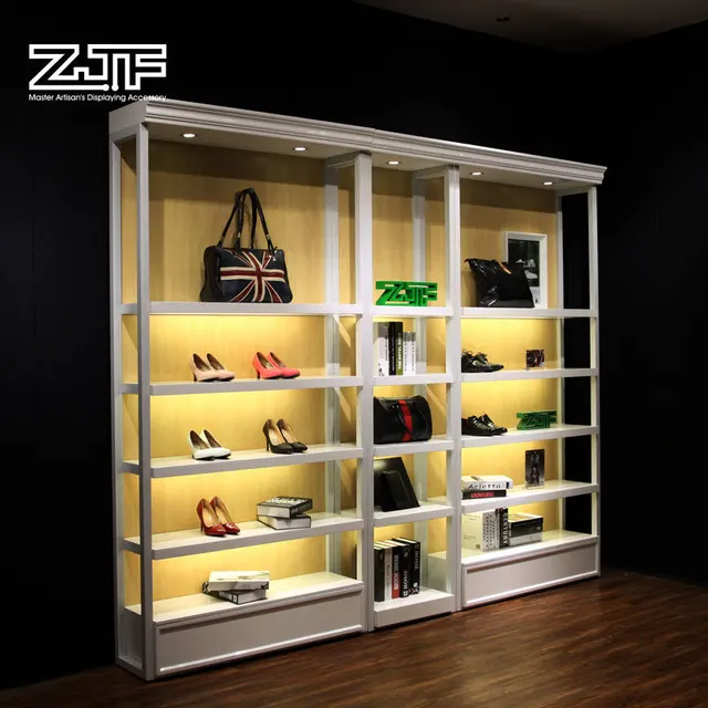 High quality metal structure shoe store design lighting decorative