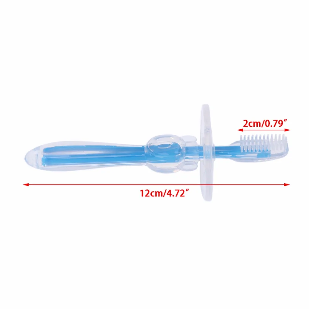 Детская зубная Щетка массажная чистая зубы безопасная силиконовая мягкая щетка для малышей