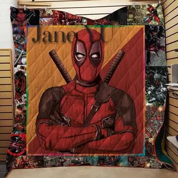 

JaneYU Quilted By 3d Digital Printing Plus Cotton Summer Cool By Custom Air Conditioning Washed Blanket