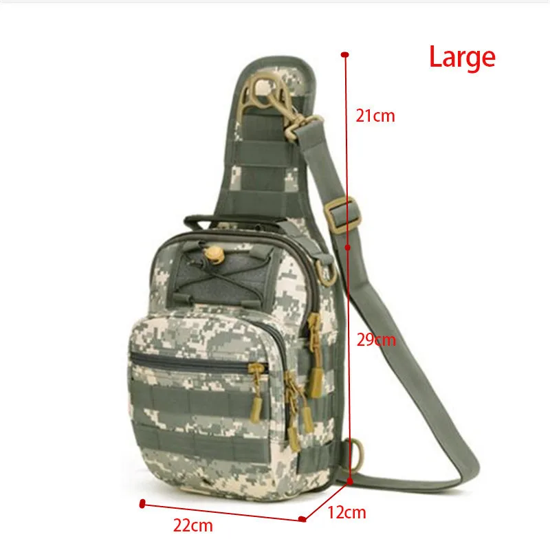 Мужские сумки, тактическая нагрудная посылка, нейлон, на одно плечо, высокое качество, двойное использование, износостойкие сумки, модная женская сумка для отдыха - Цвет: ACU digital