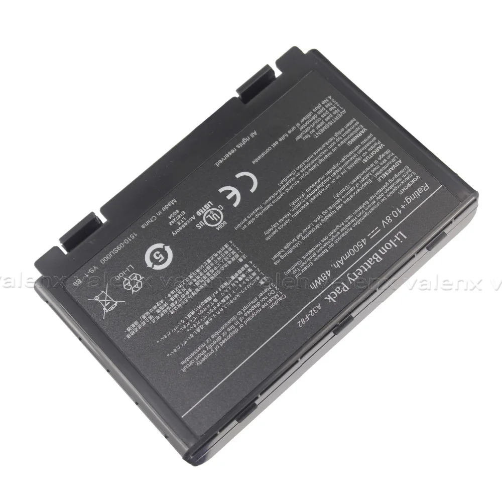 Аккумулятор для ноутбука Asus A32 F52 L0690L6 L0A2016 F82 K40 K50 K51 K60 K61 K70 P81 X5A X5E X70 X8A K50IJ K50ab|laptop