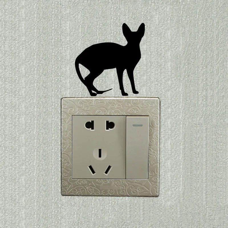 

New 3D wallpaper sticker decorating switch adornment cute animal children's room wallpaper decorated stickers on wall at home
