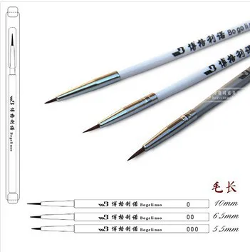

100pcs/lot weasel hair paint brushes small scriptliner painting supplies wholesales