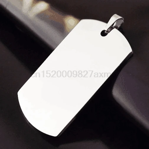 

600pcs/lot Personalized Stainless Steel Dog Pet Tag,Free Shipping Military Dog Tag Pendant Charm