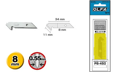 Сделано в Японии OLFA PB-450 пластиковый резак лезвия для PC-S резак Стандартный-duty пластик/ламинат резак