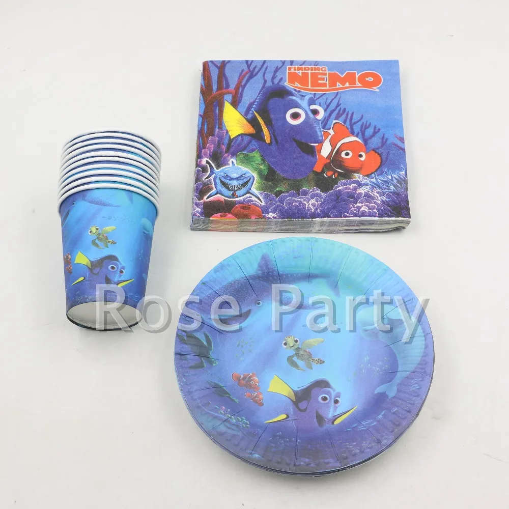 40pcs New cartoon paper napkins birthday party decoration set supplies
