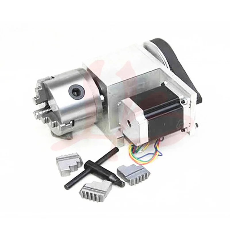 3 Jaw 80mm Chuck CNC 4th Axis Mini Cnc Router Rotary Axis Cnc Partsin