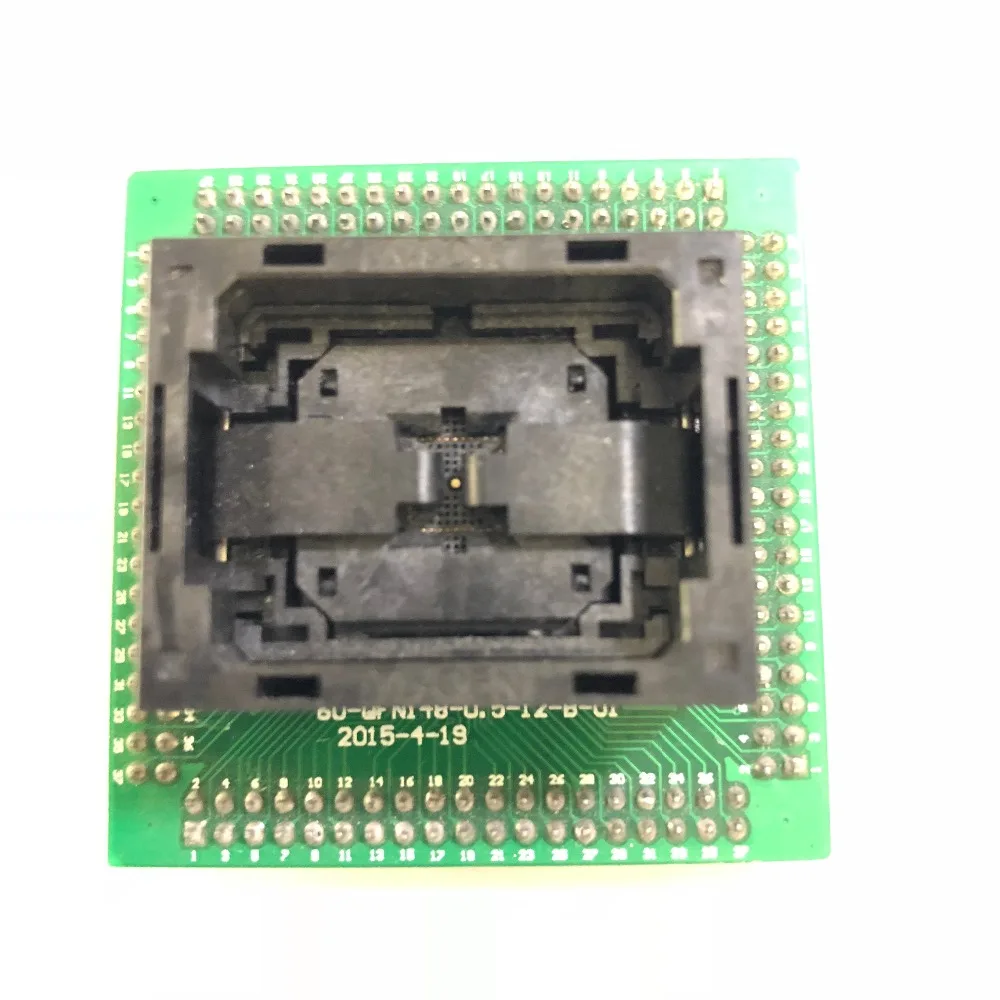 

QFN36 MLF36 NP506-036-034-C-G IC Test Socket Open top Chip Size 6*6 Flash Adapter Connector Programming Socket ZIF adapter