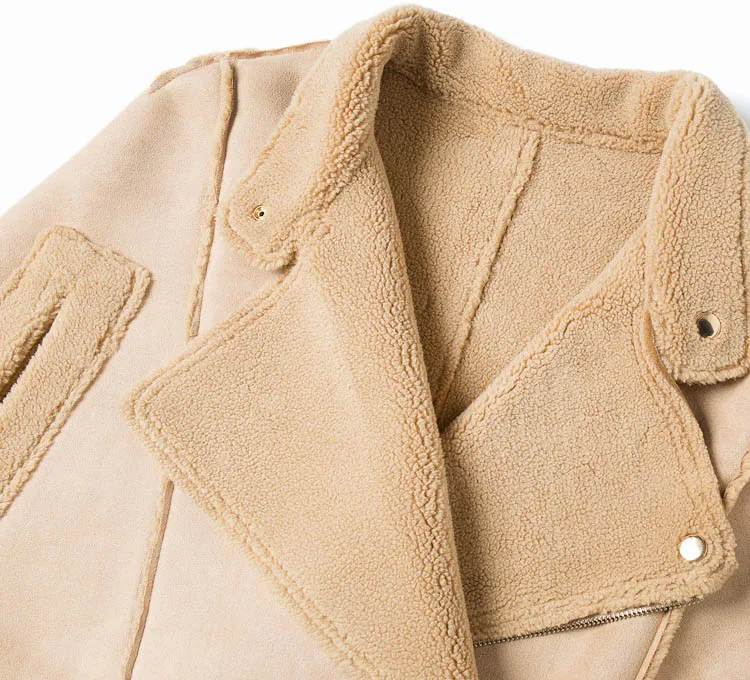 suede leather cape khaki 14
