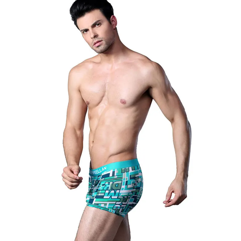 Нижнее белье Cockcon мужские шелковые боксеры с низкой талией|male sexy panties|dabine kellanboxer