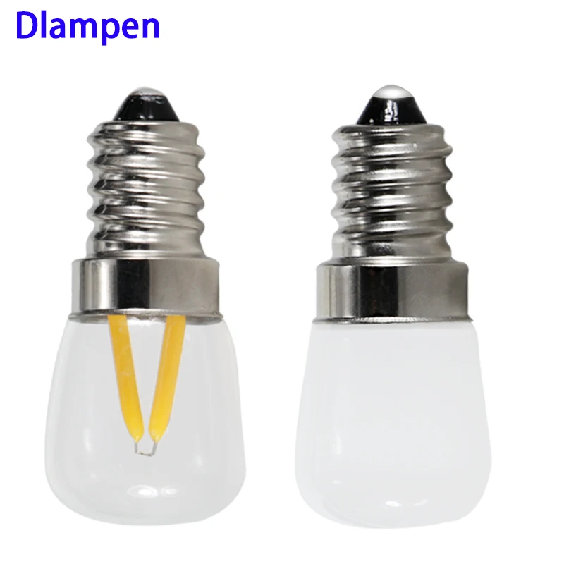 

1 piece mini led bulb e12 E 14 filament light 12V 110v 220v T22 COB refrigerator lamp E14 1.5W super Candelabra lighting
