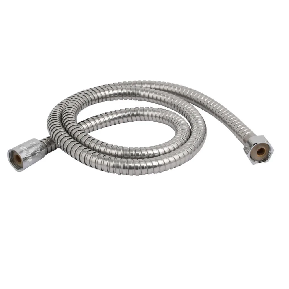 

Newest 20mm / F1/2 / G1/2 Thread 1.2M Long Stainless Steel Double Lock Handheld Shower Hose Pipe for Hand Held Showerhead