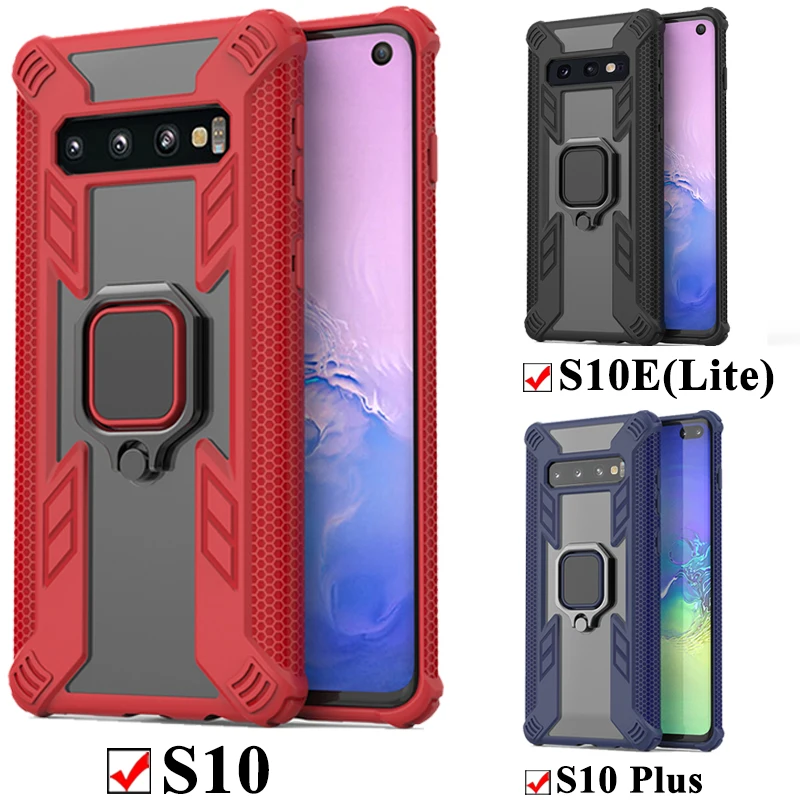 Чехол для samsung Galaxy S10 Plus S10E S10plus E Lite защитный бронированный Роскошный чехол