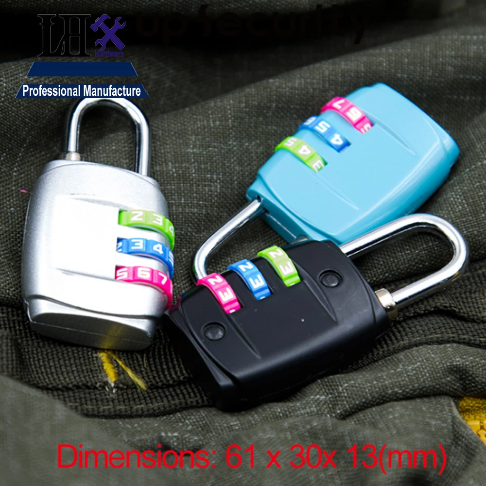 LHX 61*30mm Combination Safe Code Number Lock Padlock For Luggage