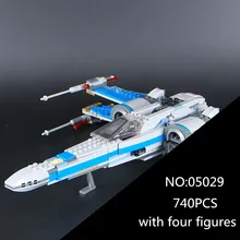 05029 Star Series Wars 740PCS The X Toys Wing Set fighter Set Building Blocks Bricks 75149 Children Toys Gifts