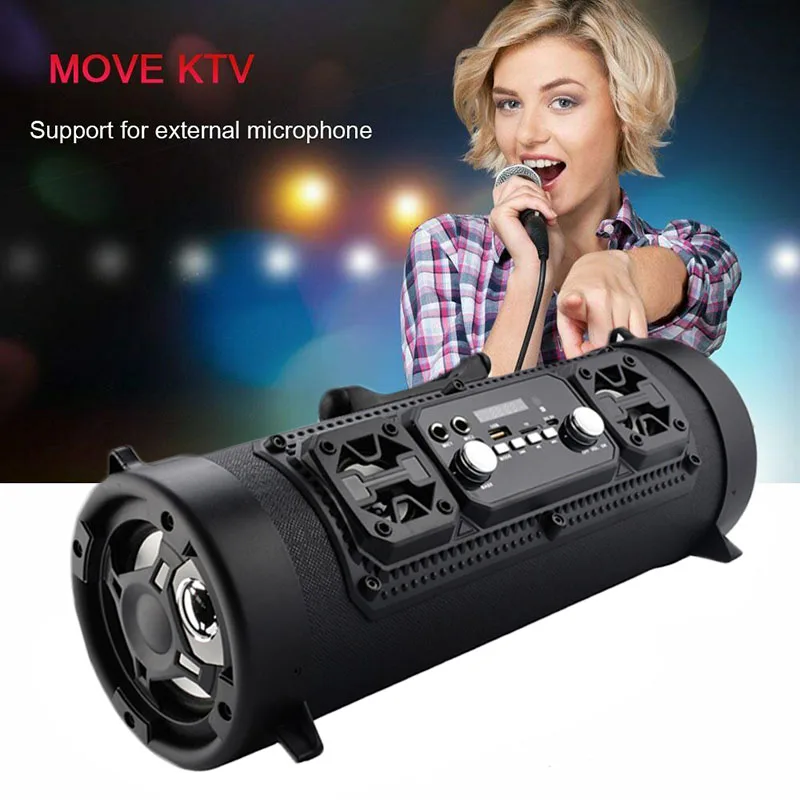 

Wireless Bluetooth Waterproof Portable High-power 15W Music Barrel Speaker for Outdoor XJ66