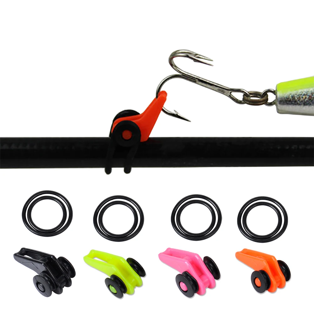 

Fishing Rod Hook device Keeper Lure VIB Spoon Bait Treble Holder Hang Hooks Shackle pesca baits fixed Fishing Tackle Accessories