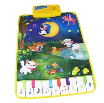 

Multifunction Baby Play Crawling Mat Touch Type Electronic Piano Music Game Mats Animal Sounds Mat Toys
