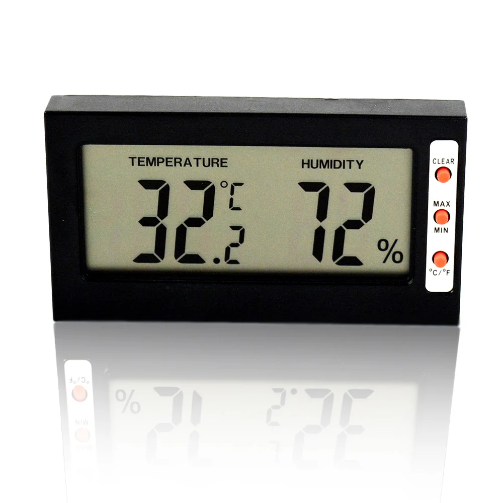 Mini Hygrometer Temperature Humidity Meter Thermometer Digital LCD RH
