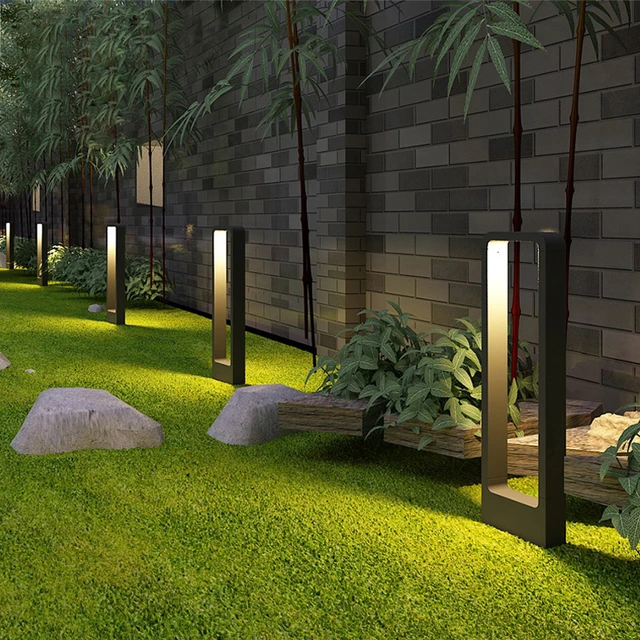 Lampada da giardino a LED per esterni per giardino cortile Villa esterno  illuminazione del paesaggio lampade da terra impermeabili in alluminio 220V  110V - AliExpress
