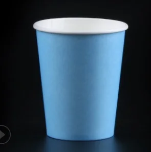80 шт./лот 250 мл одноразовые чашки для одноразовых вечерние столовые приборы - Цвет: Blue 1
