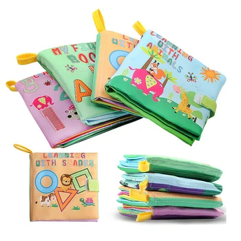 

Hot Infant Kids Early Development Cognitive Learning Educational Digital/Animal Cloth Books Learning Intelligence Toys