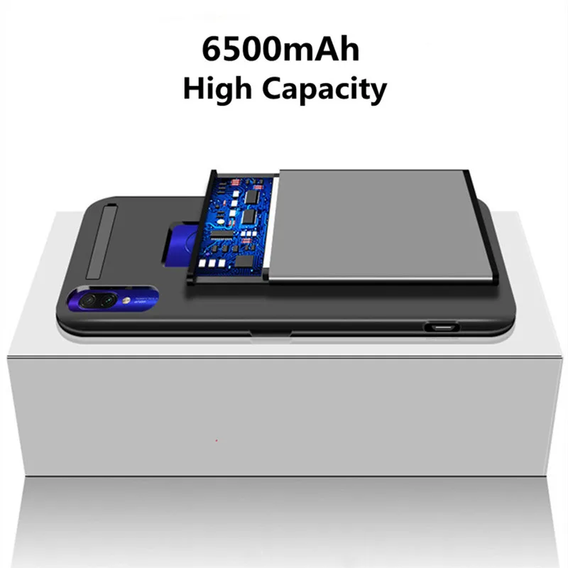 6800 мАч портативное зарядное устройство для Xiaomi Redmi Note 7 Pro Мобильный Внешний аккумулятор зарядное устройство для Redmi Note 7 чехол питания