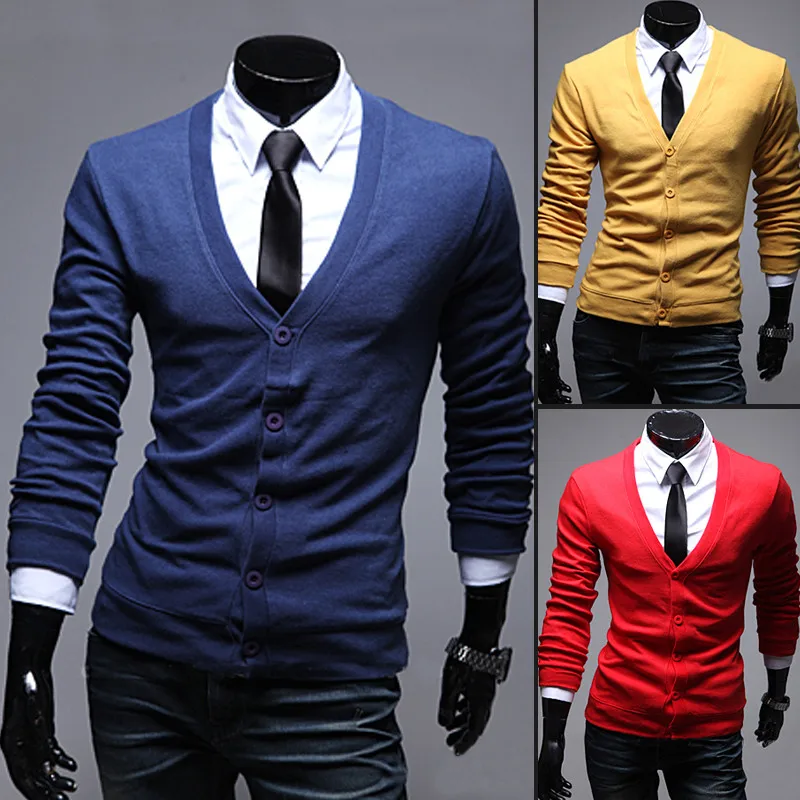 Autumn and winter men's wool cardigan sweater wholesale