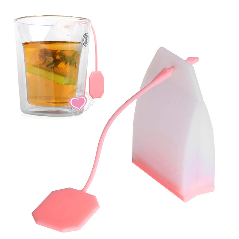 

1PC Random Color!! Bag Style Silicone Tea Strainer Herbal Spice Infuser Filter Diffuser Scented Kitchen Coffee Tea Tools Teaware