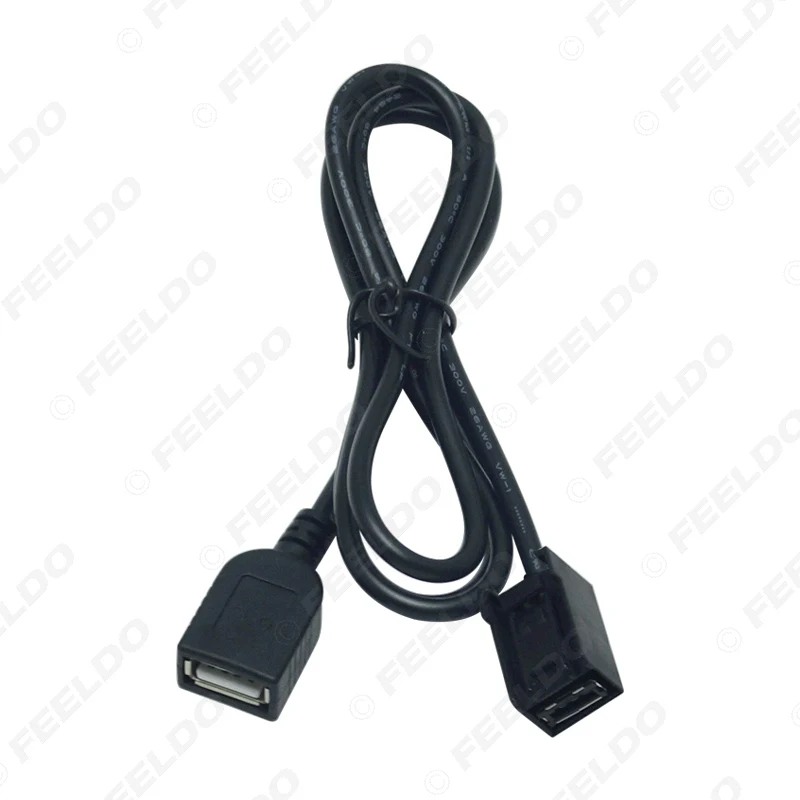 Автомобильный AUX USB кабель FEELDO 10X адаптер штекер гнездовой порт удлинитель для