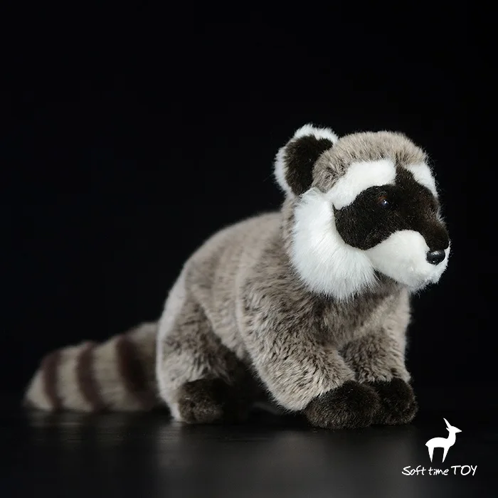 Stuffed Animal Toy Children's Educational Toys Gifts Doll Real Life Plush Raccoon Dolls Present
