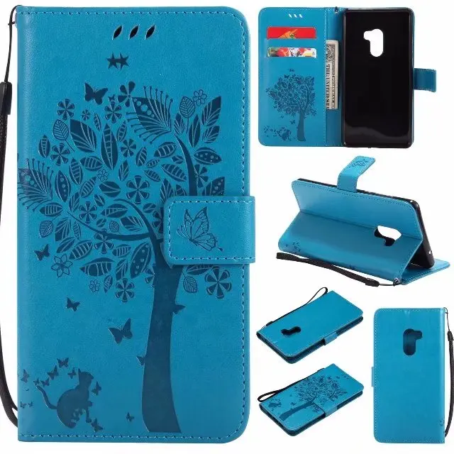 

maosenguoji Embossing tree cat Leather case Mobile Phone Case for xiaomi 6 5 5X Redmi note 4 4X note 3 3S mix 2 luxury Business
