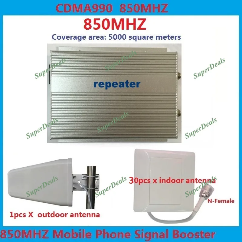 

CDMA 850MHz 5000 square 3W gsm repeater cellular signal booster 4g repeater mobile signal repeater amplifiers + 31pcs antennas