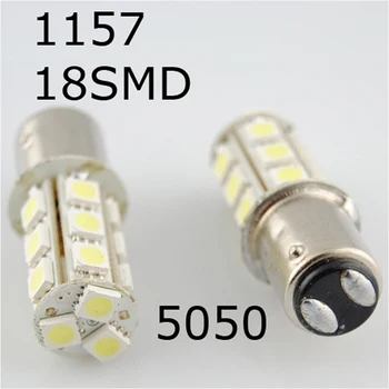 

1157 18 LED 5050 SMD DC 12V Brake Lights Turn Signal Lamps 18smd Rear Bulbs 18led Tail Reverse Lighting High Quality BAY15D