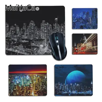 

MaiYaCa Simple Design great city lights at night Durable Rubber Mouse Mat Pad for Dota2 CS LOL Player gaming mouse pad