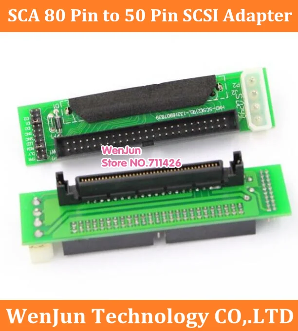 new SCA 80 Pin to 50 Pin SCSI Aapter SCA 80pin to IDE 50pin Converter