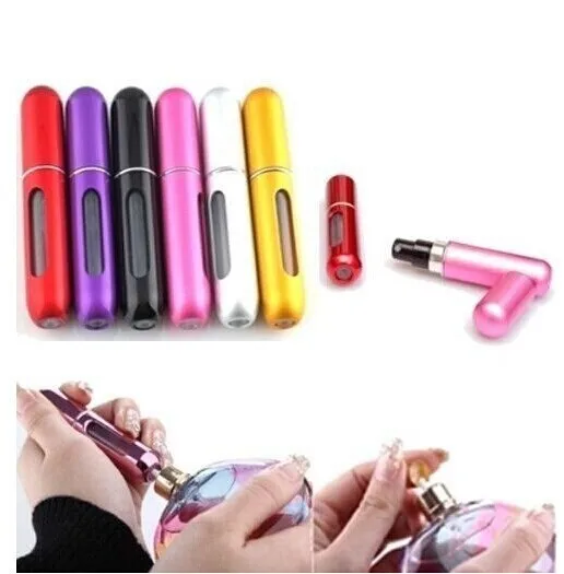 6pcs Mini Portable Travel Refillable Perfume Atomizer Bottle For Spray Scent Pump Case 10ML Fashion Empty Mini Atomiser Spray