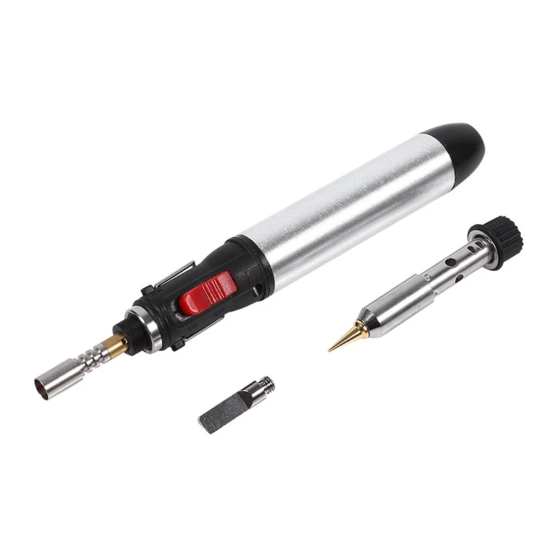 

4 In 1 Multi-function Cordless Gas Soldering Iron Pen Kit Welding Butane Blow Torches Tool Hot Air Soldering Station Gun