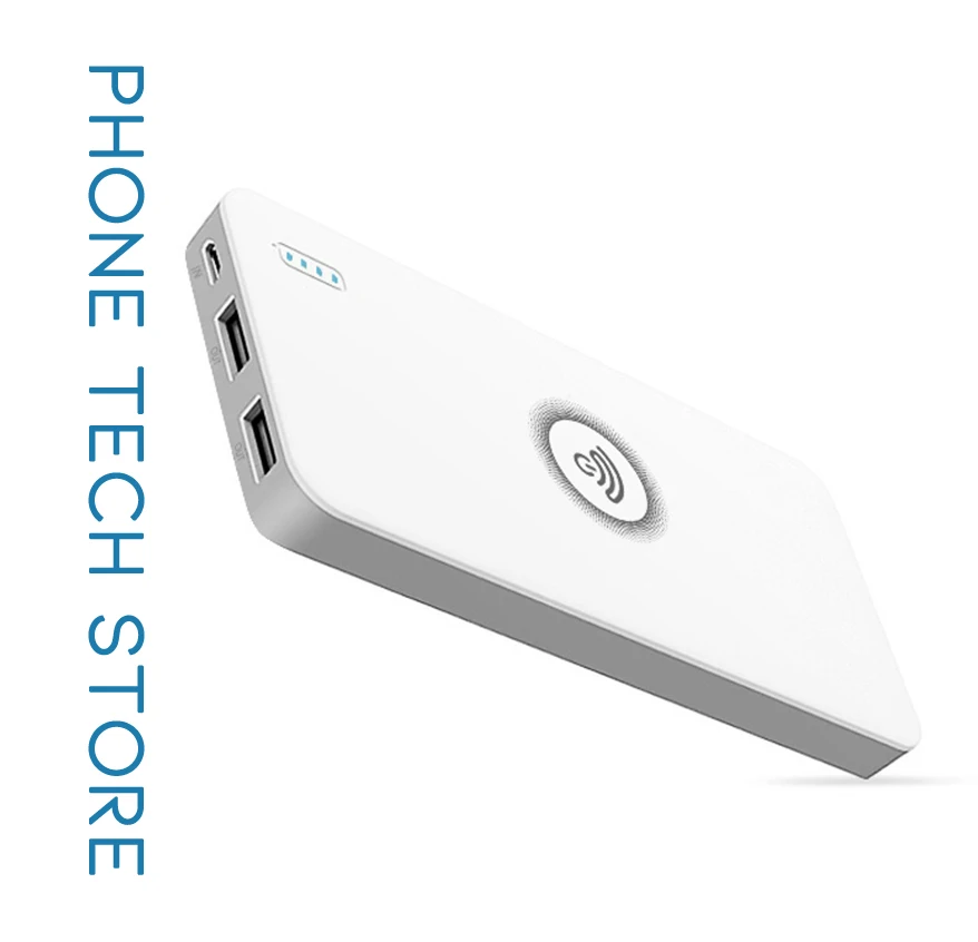 

2 In 1 Design 10000mAh Safety Wireless Power Bank Wireless Charging Stand for iPhone Huawei Xiaomi Samsung