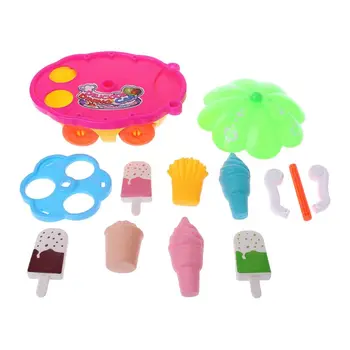 

Children Gift Ice Cream Cart Car Play Set Kids Pretend Food Make Education Puzzle Toys