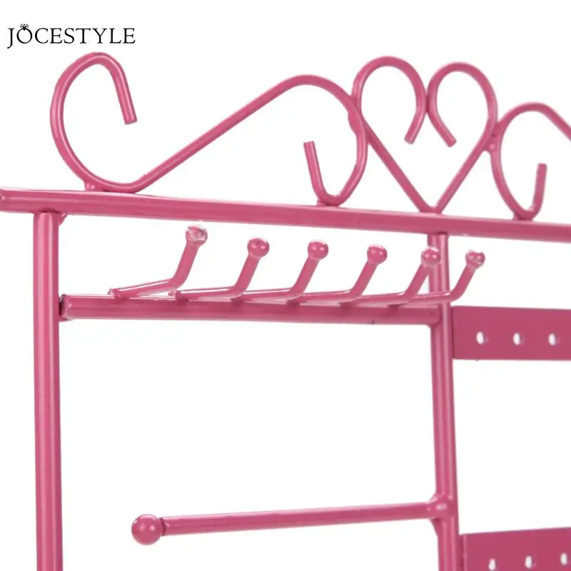 Jewelry Display Storage Hanging Holder Earring Necklace Studs Holder Jewelry Display Rack Metal Stand Jewelry Organizer Holder