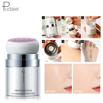 

2019 Pudaier 12 Colors Full Coverage Skin Pore Control Oil Face Loose Powder Makeup Base Setting Powder Compact Contour Poudre