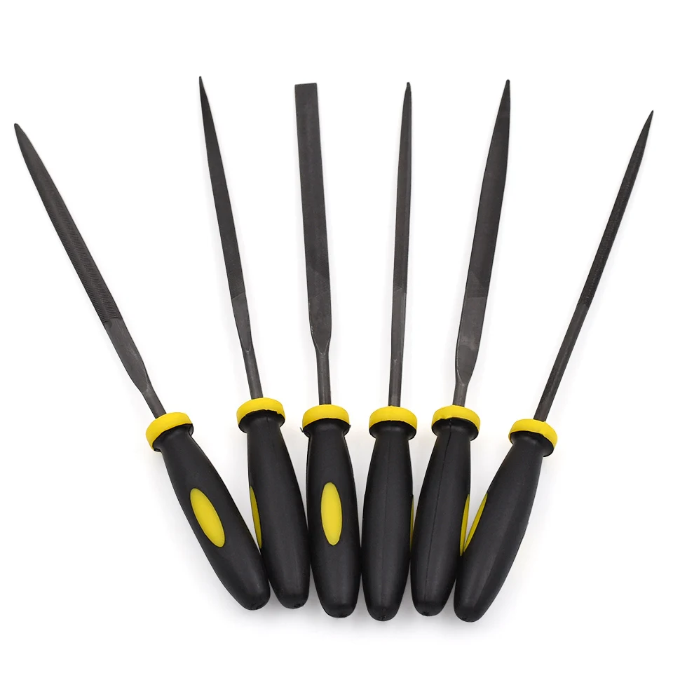 

6pcs 140x3mm Metal File Mini Assorted Rasp Diamond Needle File set Repair Tool Jewelry Wood Grinding Hand File Tools