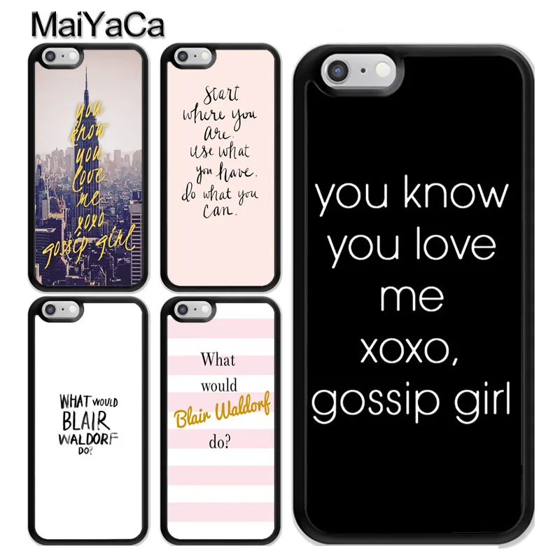 

MaiYaCa Gossip Girl Blair Waldorf Quotes Phone Bag TPU Cover For iPhone 11 Pro MAX X XR XS MAX 6 6s 7 8 Plus 5s Back Cover Coque