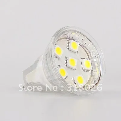 

6 LED Spot Bulb SMD MR11 12VDC/12VAC/24VAC/24VDC White warm white 10pcs/lot