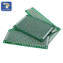 4 Uds 5x7 4x6 3x7 2x8cm doble lado cobre pcb prototipo placa Universal de fibra de vidrio de la Junta