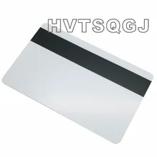500 шт. Cr80 белая Пустая карточка из ПВХ 2 трек марка «hico» магнетическая лента